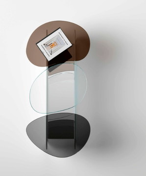 LILYPAD - Low glass coffee table by Tonelli Design - view 3